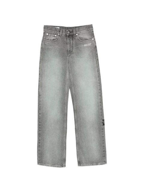 Off-White logo-patch jeans - Grey - zdjęcie produktu nr 1