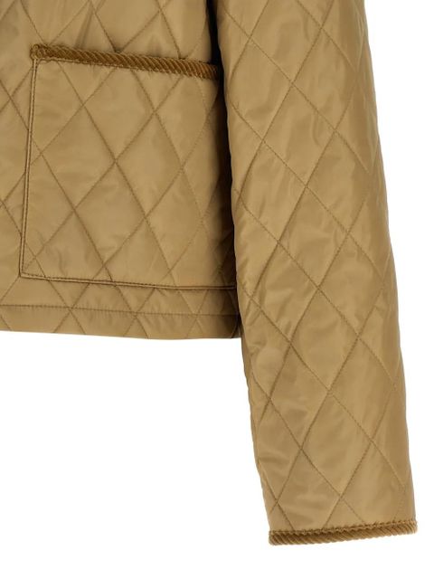 Burberry Tal quilted corduroy-trim jacket - Neutrals