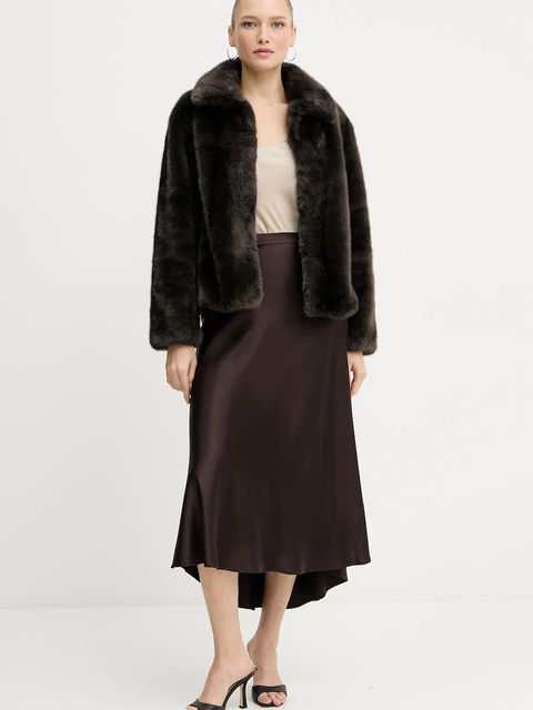 Silvian Heach płaszcz LIZOAIN kolor brązowy GPA25011PL