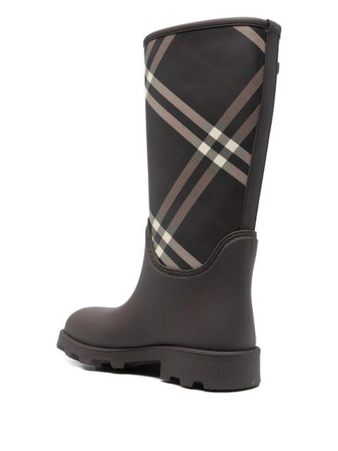 Burberry check rain boots - Brown - zdjęcie produktu nr 2