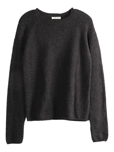 The Row textured long-sleeve jumper - Black