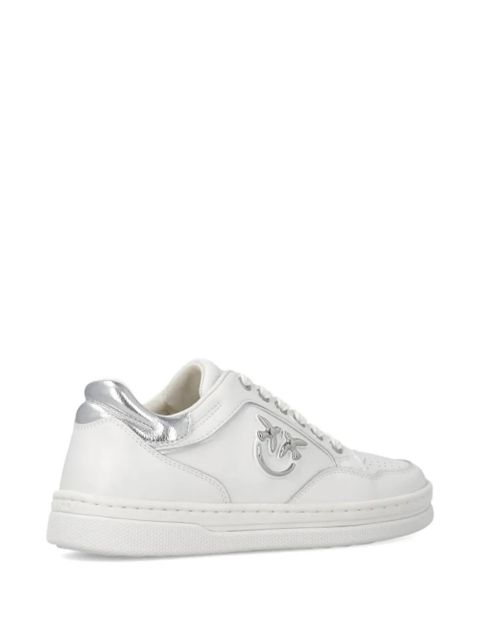 PINKO logo-detail lace-up sneakers - White