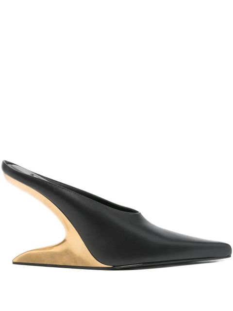 Alexander Wang 105mm Boomerang mules - Black - zdjęcie produktu nr 1