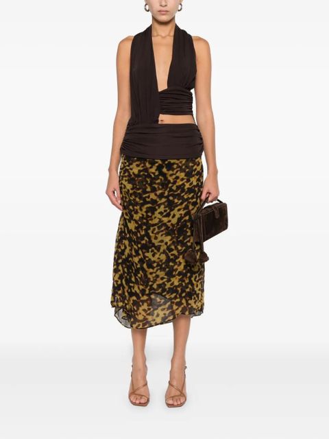 Christopher Esber draped top - Brown