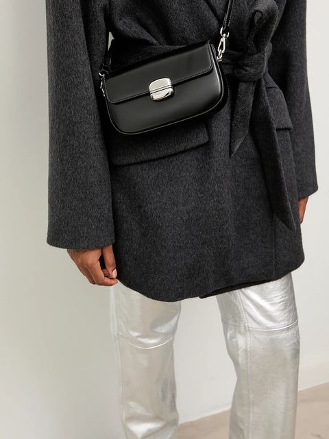 Answear.LAB płaszcz wełniany kolor czarny