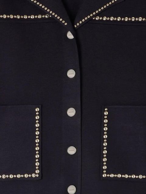 SANDRO stud-embellished cardigan - Blue - zdjęcie produktu nr 2