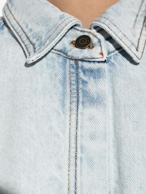 American Vintage Joybird patch-pocket denim shirt - Blue