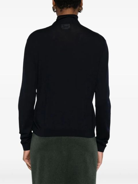 KHAITE high-neck buttoned cardigan - Black