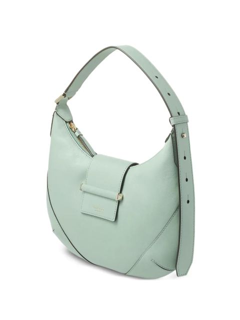 Jimmy Choo smooth leather bar hobo shoulder bag - Green