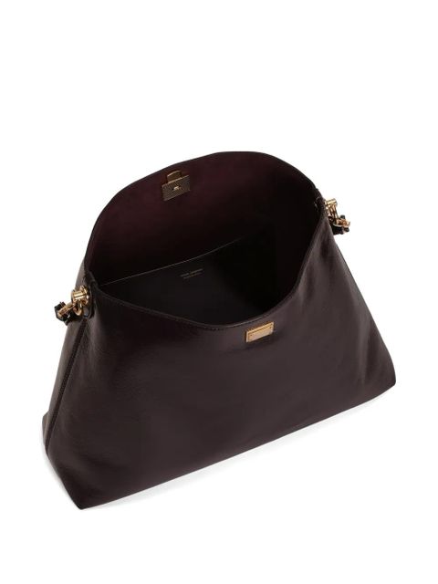 Dolce & Gabbana large Vittoria calfskin shoulder bag - Red