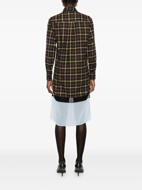 Coperni panelled layered dress - Brown