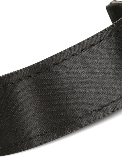 Jennifer Behr Mini satin hairband - Black - zdjęcie produktu nr 2