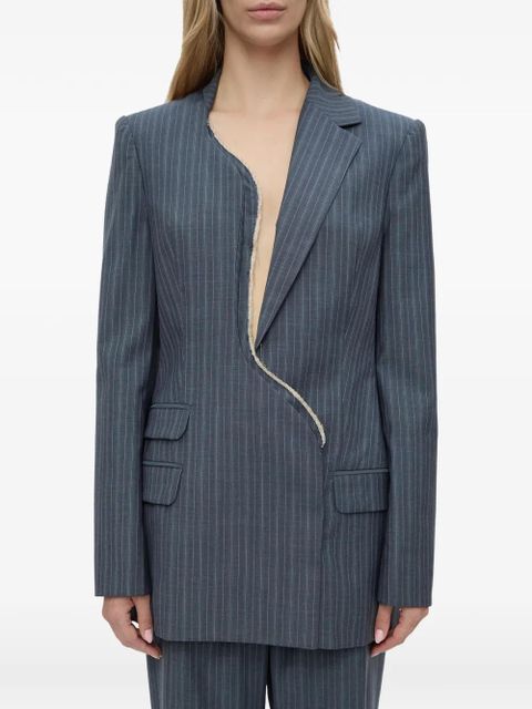 Christopher Esber Torrent pinstripe-pattern blazer - Blue - zdjęcie produktu nr 1