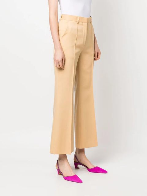 Lanvin cropped flared trousers - Neutrals
