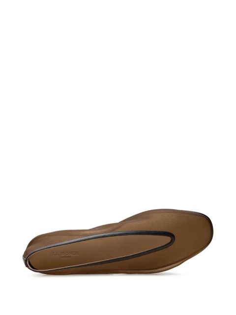 Le Monde Beryl Luna mesh ballet flats - Brown