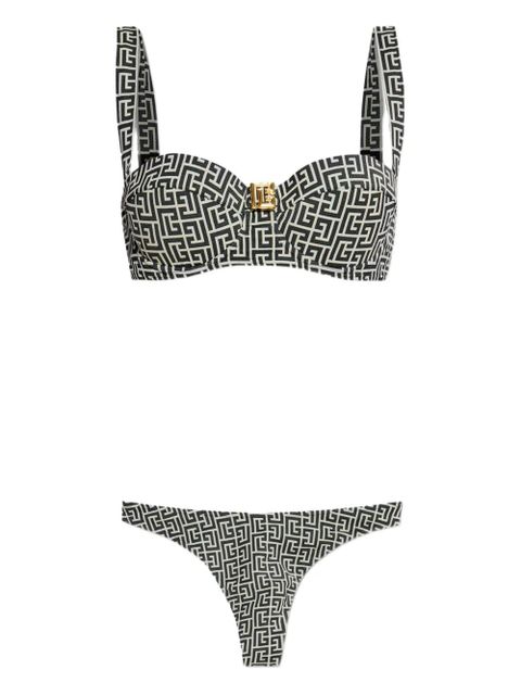 Balmain graphic print bikini set - Black - zdjęcie produktu nr 1