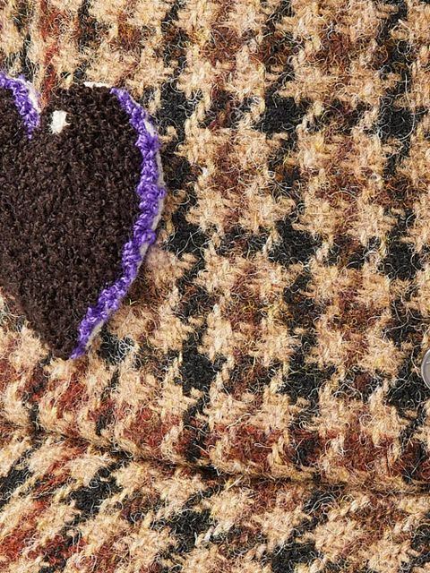 Maison Michel Axel shepherd's-check bucket hat - Brown - zdjęcie produktu nr 2