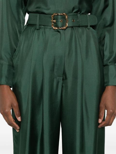 ZIMMERMANN Pavilion wide-leg trousers - Green