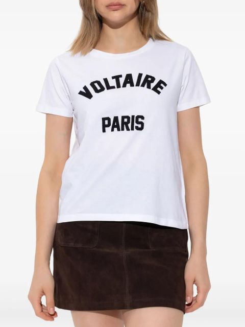 Zadig&Voltaire logo-embroidered t-shirt - White - zdjęcie produktu nr 2