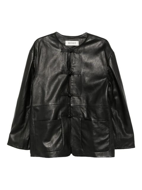 Róhe Mandarin jacket - Black - zdjęcie produktu nr 1