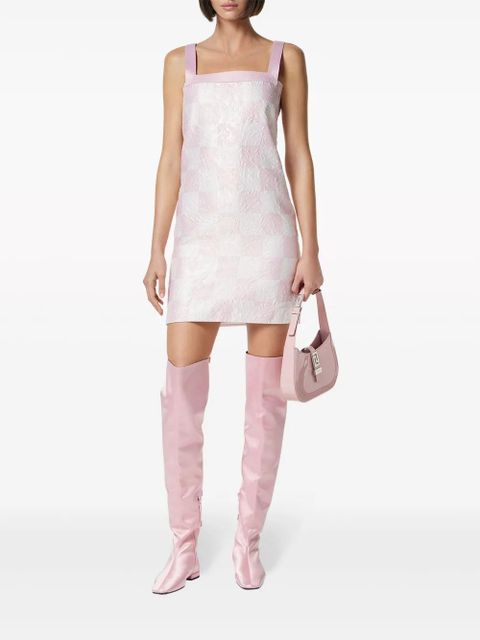 Versace check-print mini dress - Pink - zdjęcie produktu nr 2