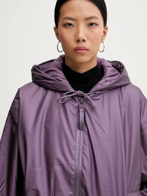 Rains kurtka przeciwdeszczowa 17290 Lohja Bomber Jacket W3T1 kolor fioletowy przejściowa oversize 17290