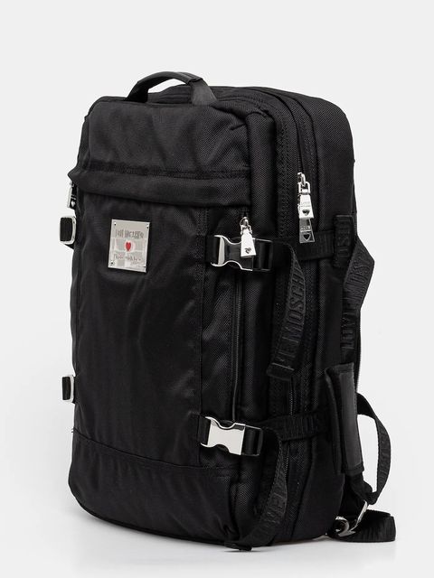 Love Moschino plecak damski kolor czarny duży gładki JC4200PP1 - zdjęcie produktu nr 2