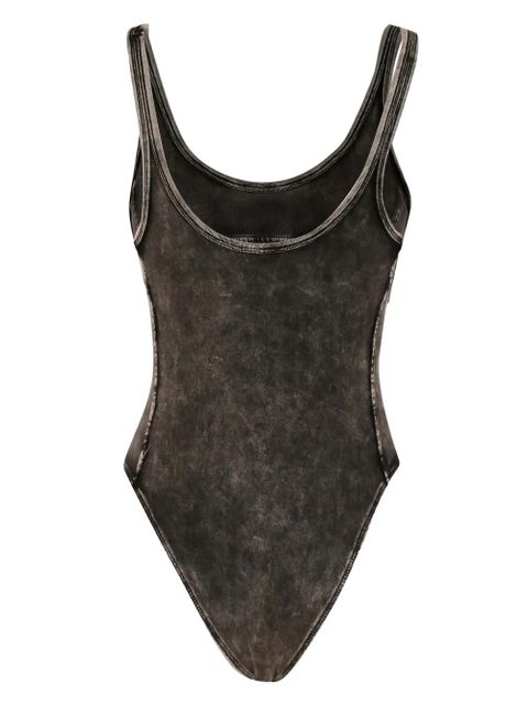Diesel logo-appliqué bodysuit - Grey - zdjęcie produktu nr 2