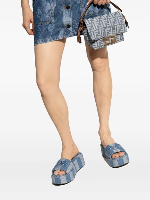 FENDI small Mamma monogram-canvas tote bag - Blue - zdjęcie produktu nr 2