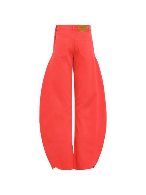 A.W.A.K.E. Mode logo-patch jeans - Red