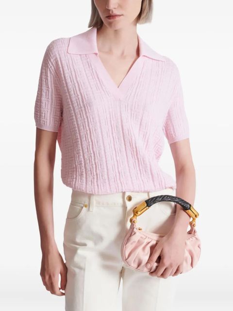 Balmain mini Ebene calfskin tote bag - Pink - zdjęcie produktu nr 2