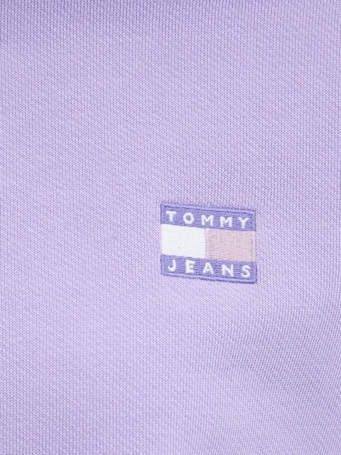 Tommy Jeans bluza bawełniana damska kolor fioletowy gładka DW0DW19408