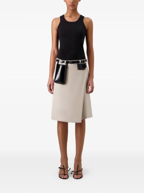 Coperni button-detail circular midi skirt - White - zdjęcie produktu nr 2