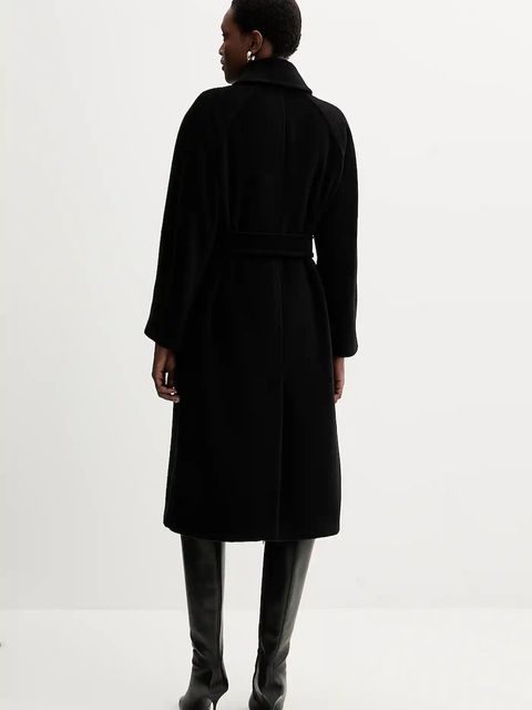 Marella płaszcz wełniany kolor czarny 2523016142200