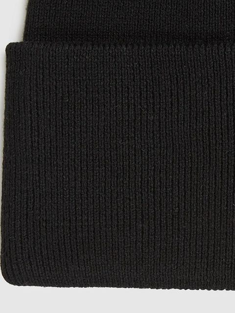 Karl Lagerfeld czapka z domieszką wełny K/RSG kolor czarny A4W33107