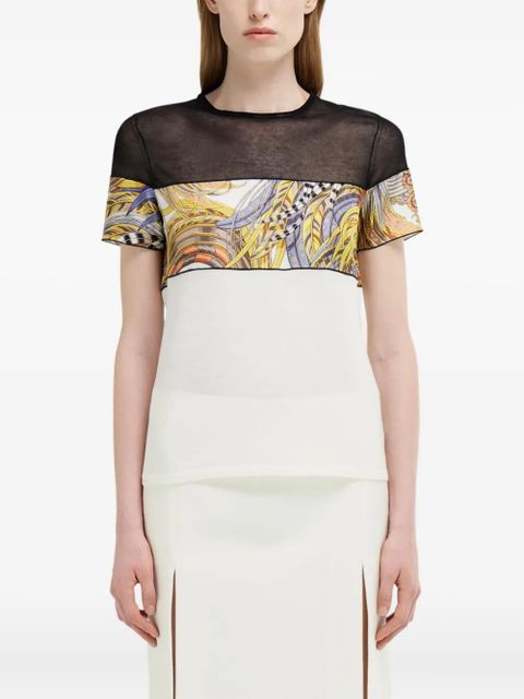 Ferragamo crew-neck T-shirt - White