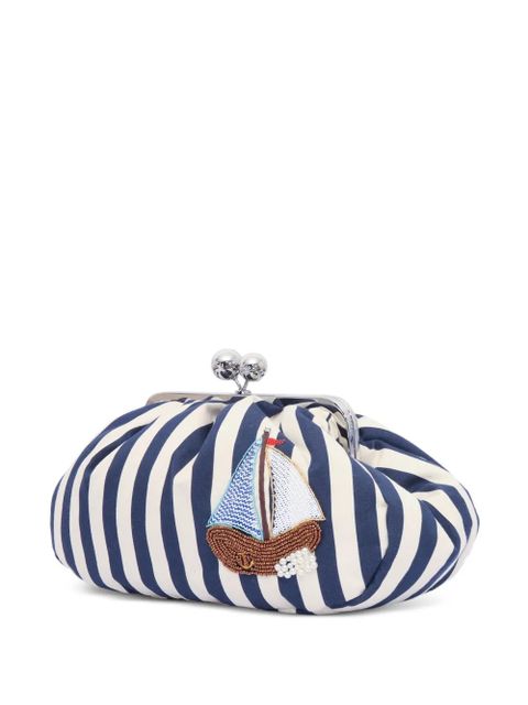 Weekend Max Mara striped sailboat-embellished shoulder bag - Blue - zdjęcie produktu nr 1