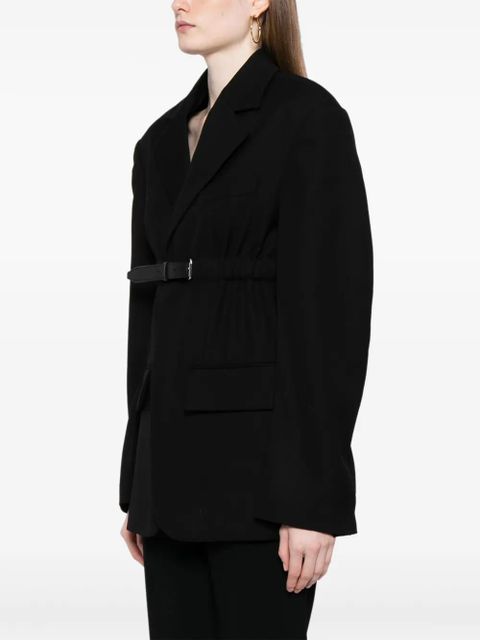 Alexander Wang belted wool blazer - Black