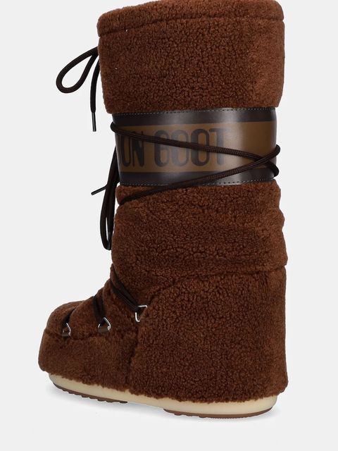 Moon Boot śniegowce MB ICON FLEECE kolor brązowy 80D1403080 M004