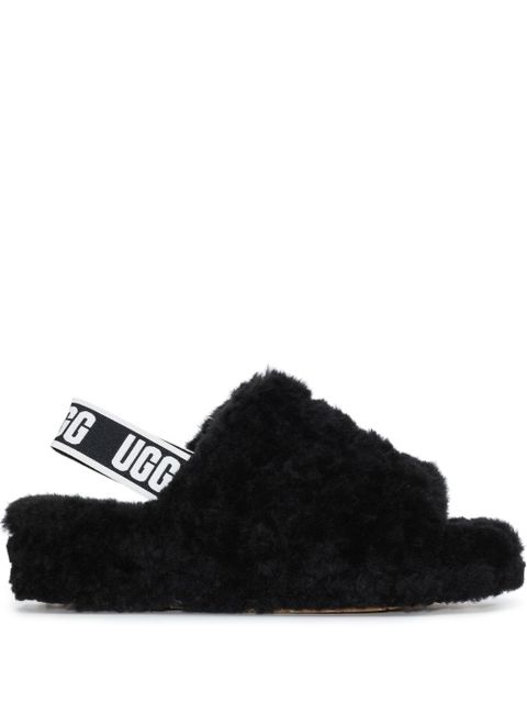 UGG Fluff Yeah flatform slippers - Black - zdjęcie produktu nr 1