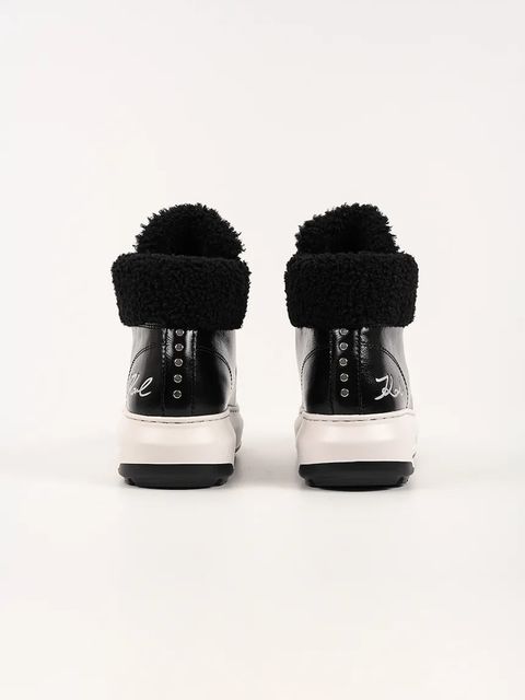 Karl Lagerfeld botki zamszowe KAPRI LUG damskie kolor czarny KL67555 - zdjęcie produktu nr 2