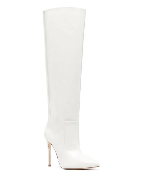 Paris Texas 110mm stiletto leather boots - White - zdjęcie produktu nr 2
