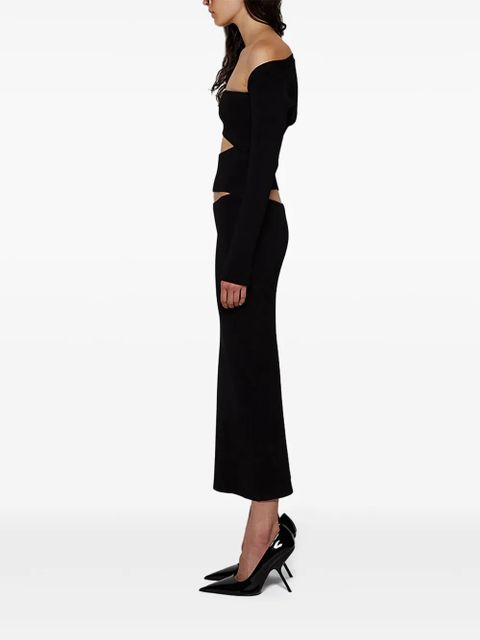 Christopher Esber cut-out knitted dress - Black