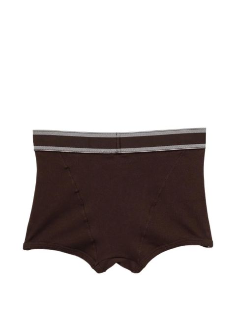 Versace logo-waistband trunks - Brown