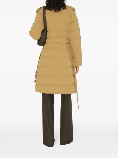 Burberry midi puffer coat - Neutrals