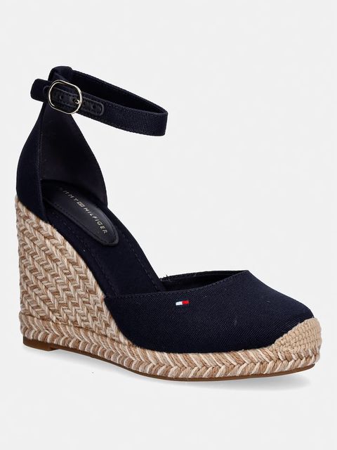 Tommy Hilfiger espadryle na koturnie damskie FLAG HIGH WEDGE ESPAD CLOSED TOE - zdjęcie produktu nr 1