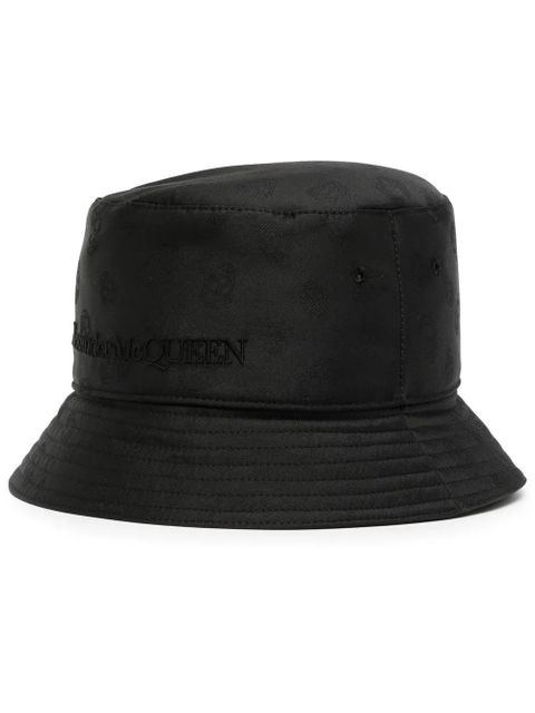 Alexander McQueen Skull-Jacquard bucket hat - Black - zdjęcie produktu nr 1
