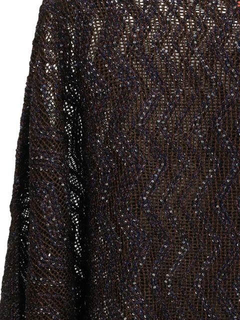 Missoni zigzag-pattern blouse - Brown - zdjęcie produktu nr 2