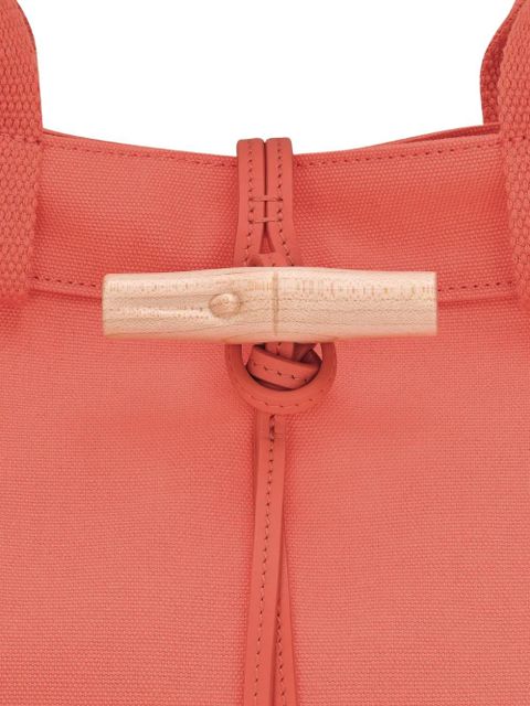 Longchamp large Le Roseau tote bag - Orange