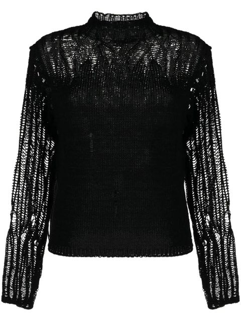 Chloé mock-neck gradient-effect jumper - Black - zdjęcie produktu nr 1